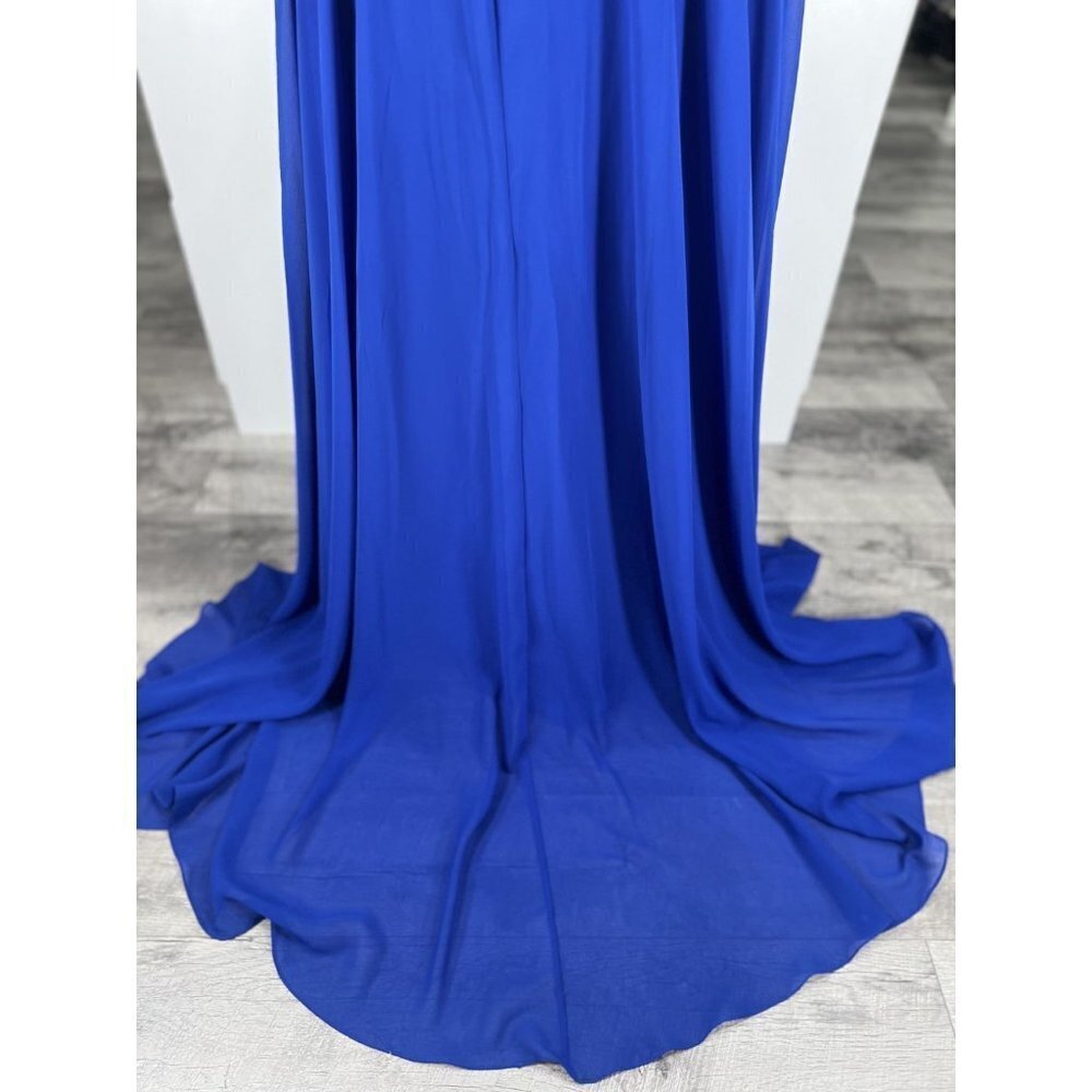 2 Cute Blue Beaded Two Piece Formal Gown $448 - Picture 11 of 16